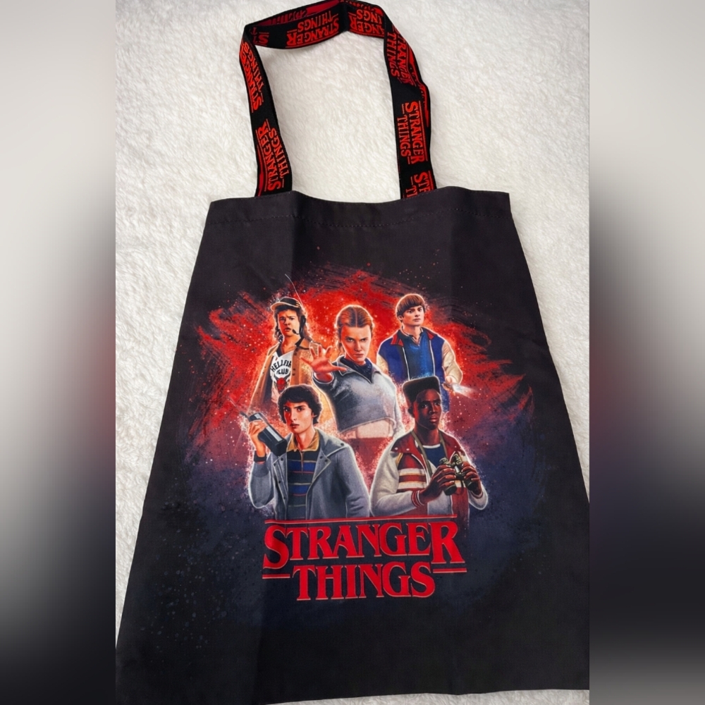 Stranger Things Black Tote Bag (New)